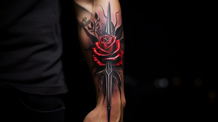 Unveiling The Symbolism Rose And Dagger Tattoo Meaning Explained