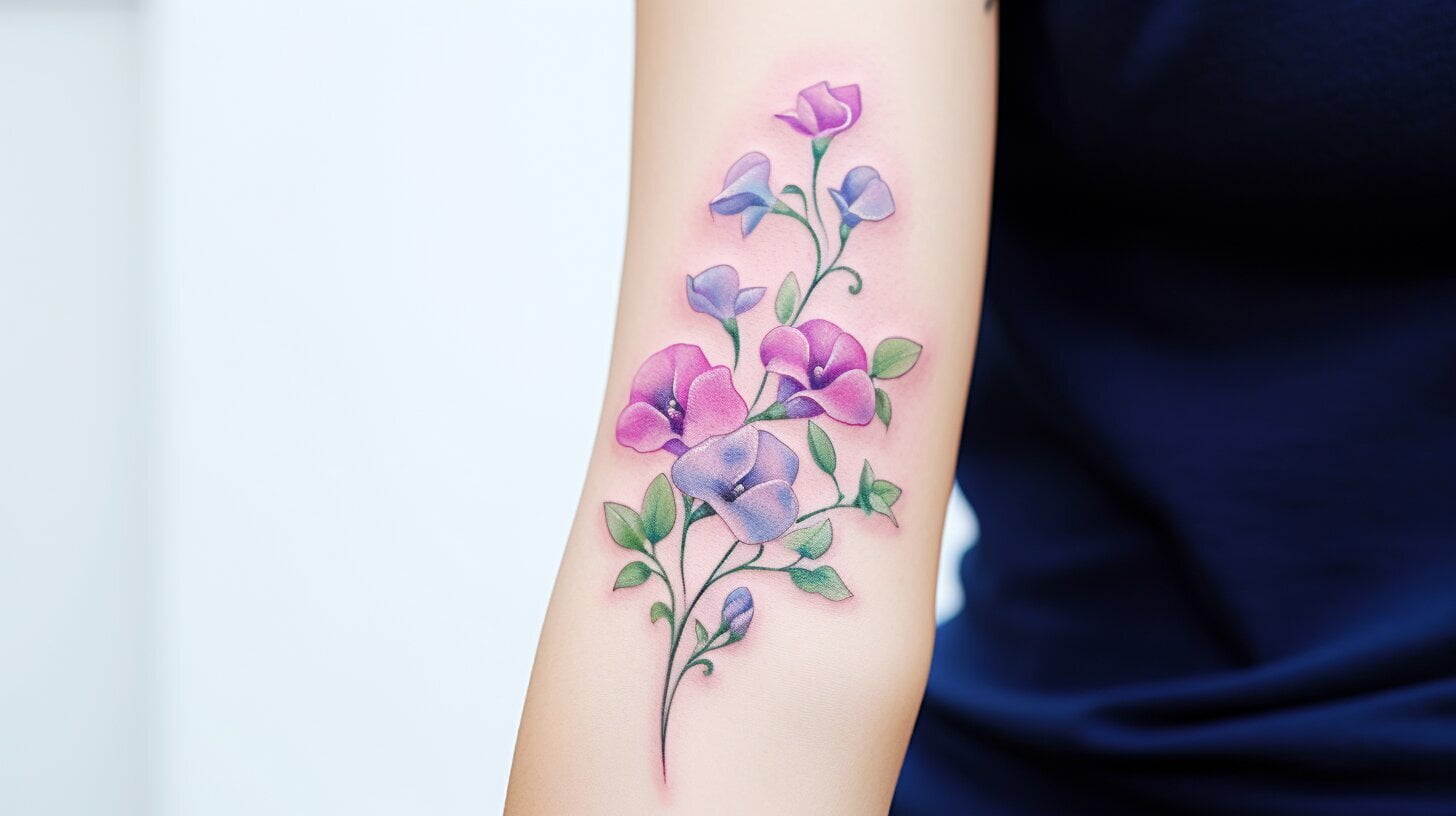 sweet pea tattoo meaning