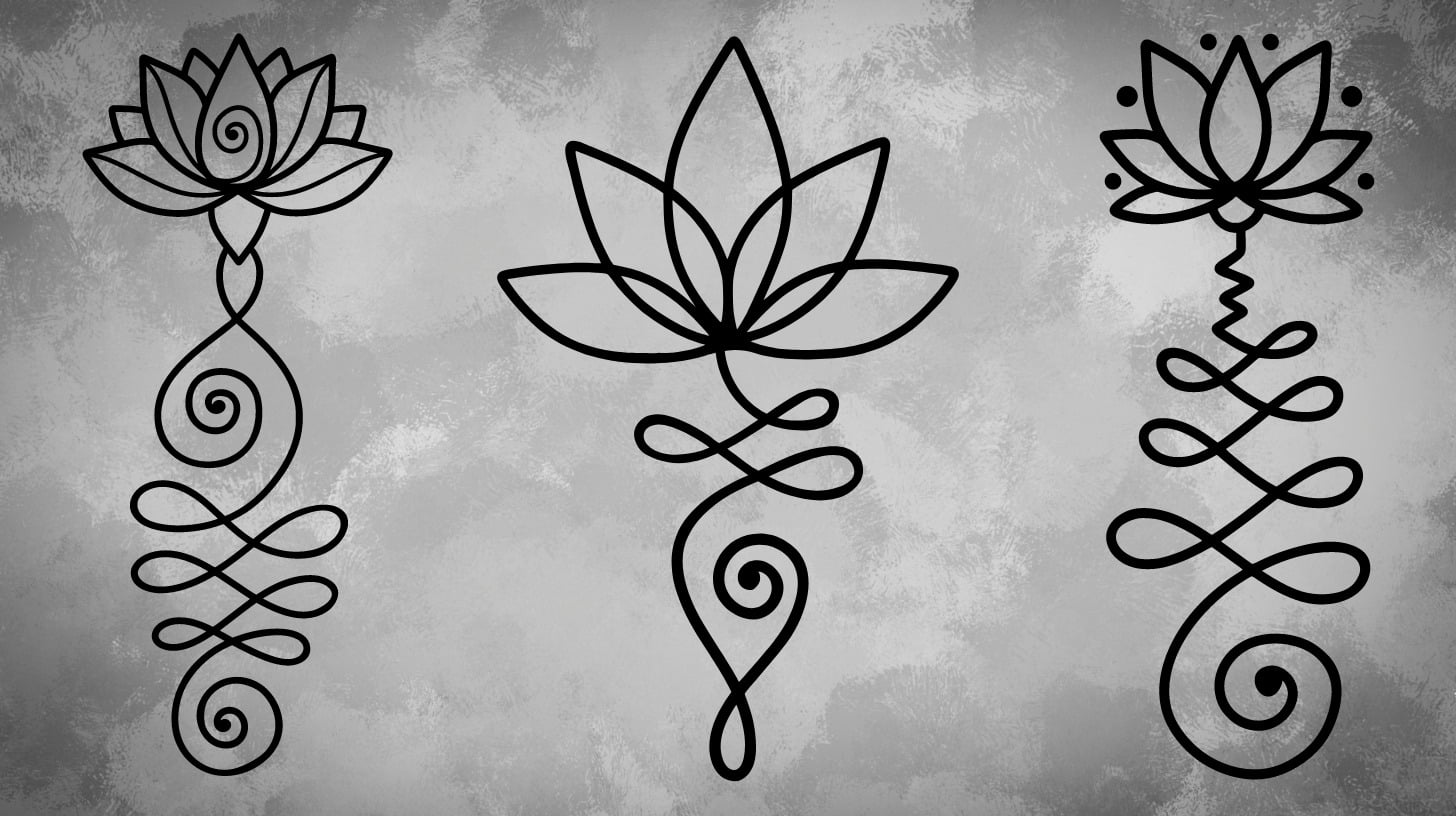 Unalome Lotus Moon Tattoo Significance - wide 2