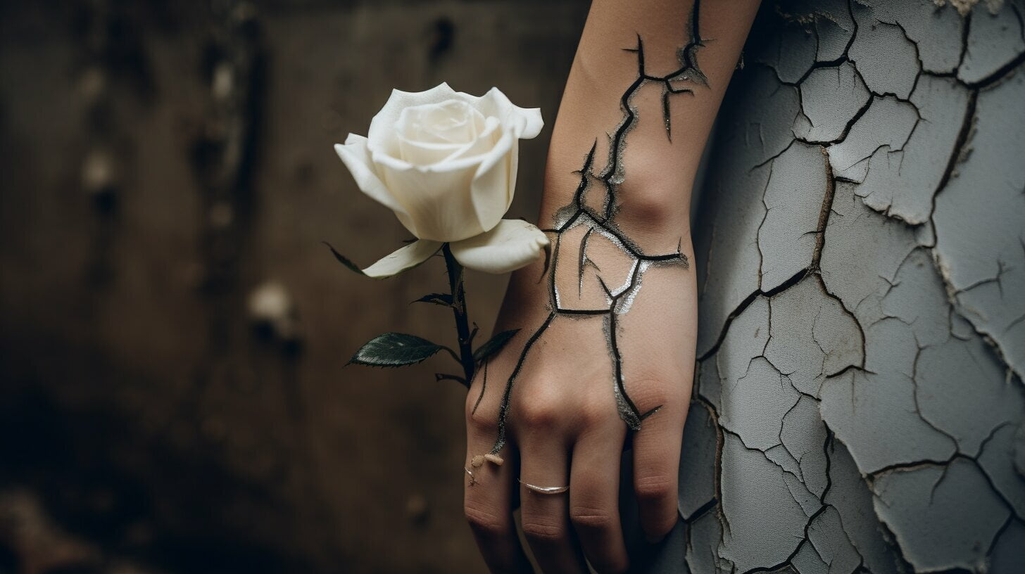 white rose tattoo meaning