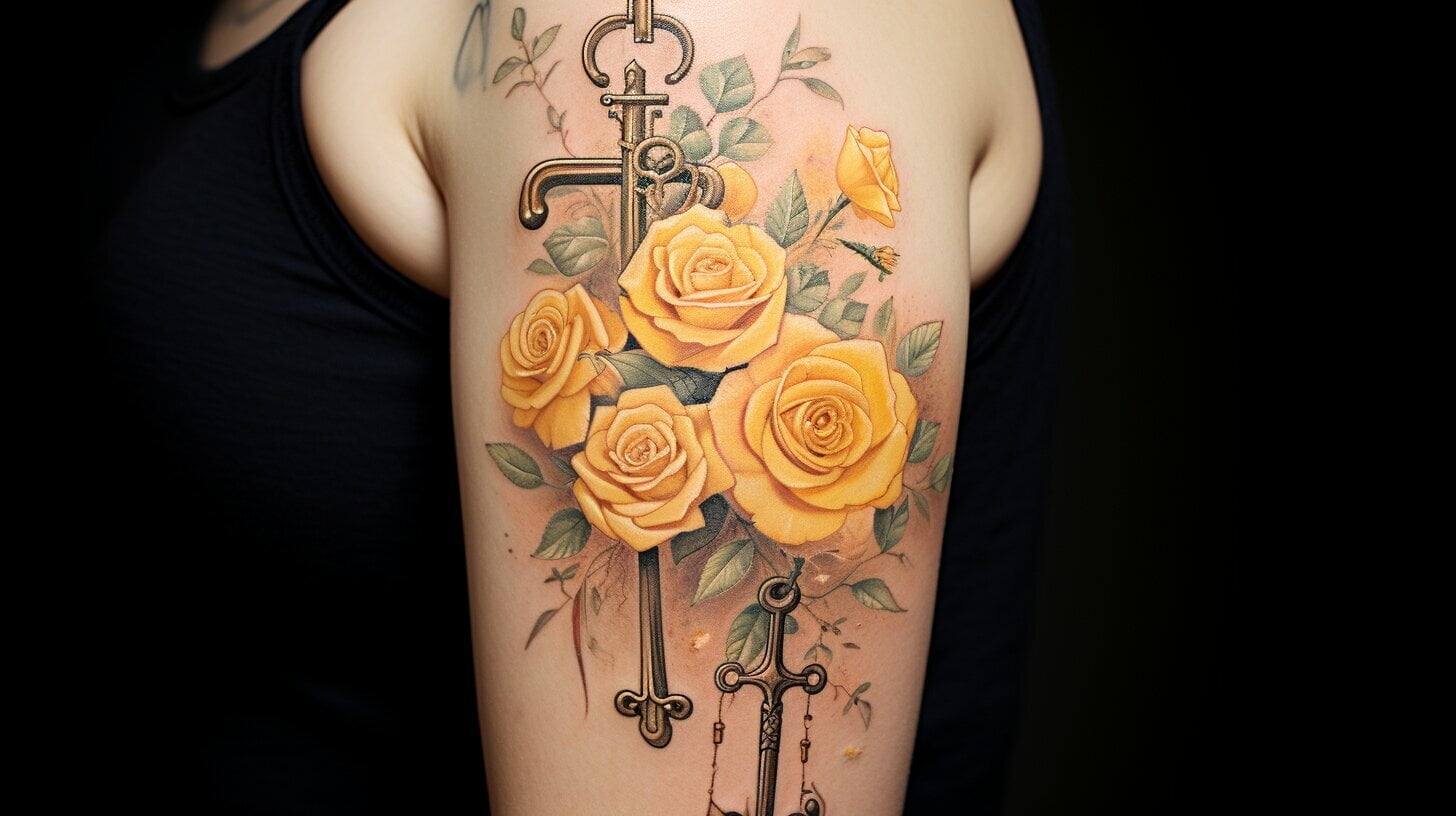 yellow rose tattoo meaning