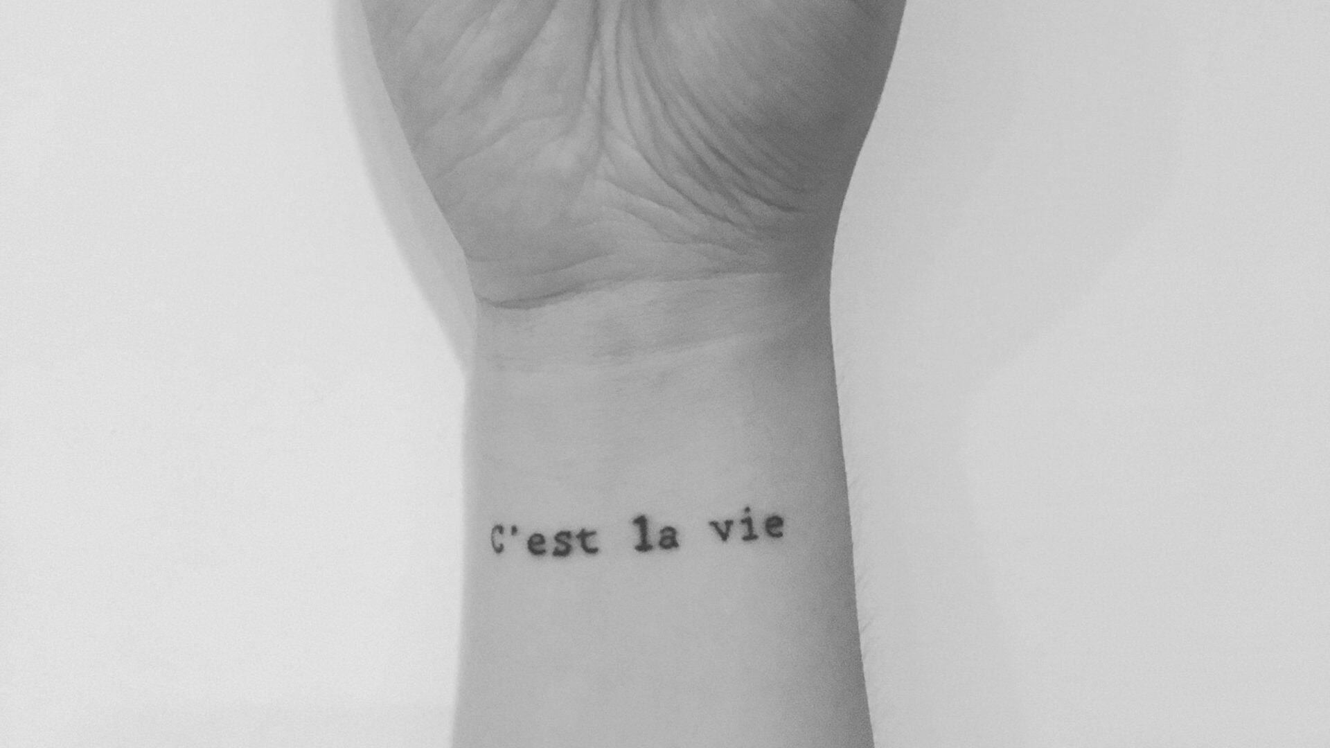 Unraveling the C Est La Vie Tattoo Meaning A Deep Dive