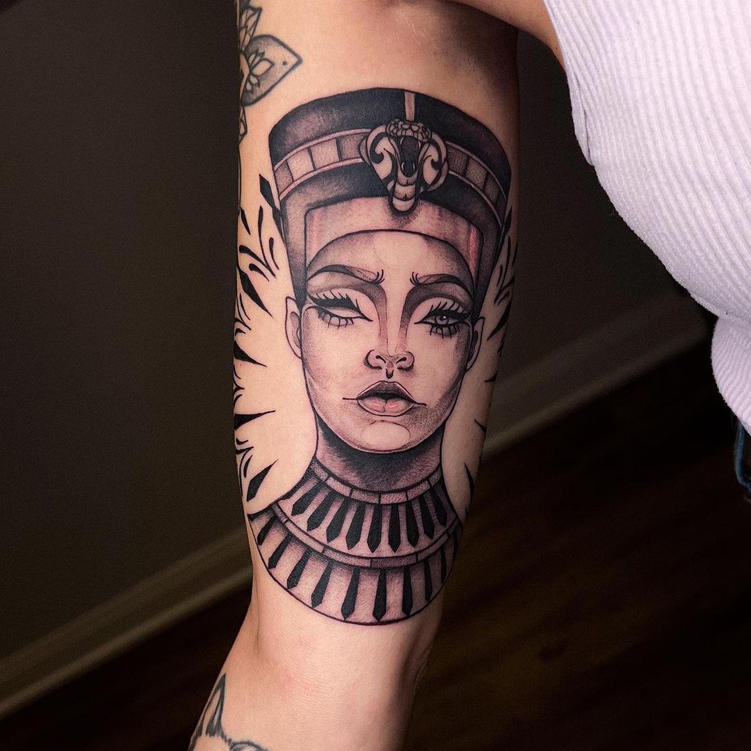 101+ Nefertiti Tattoo Designs and Ideas - Unleash Your Inner Queen | 2024